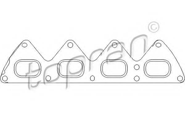 TOPRAN 700577 Прокладка, выпускной коллектор