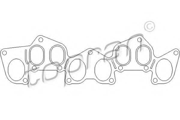 TOPRAN 722187 Прокладка, впускной коллектор