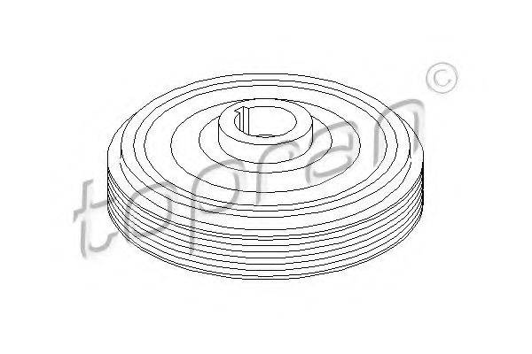 TOPRAN 721025 Ременный шкив, коленчатый вал