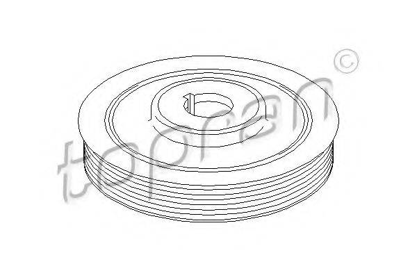 TOPRAN 721975 Ременный шкив, коленчатый вал