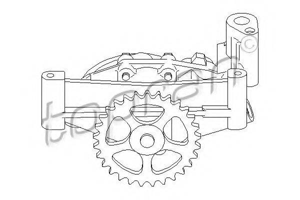 TOPRAN 721207 Масляный насос