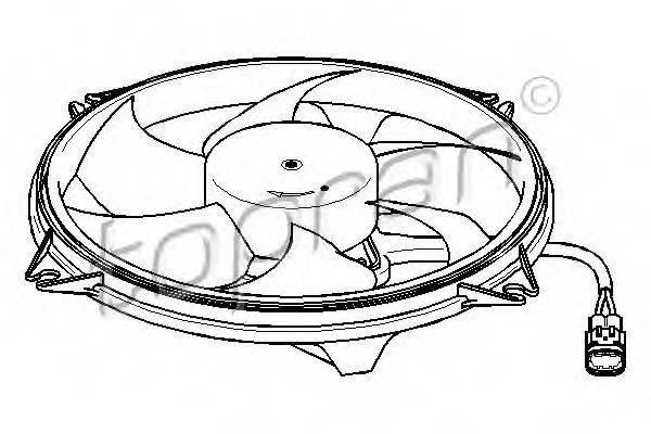 TOPRAN 721542 Вентилятор, охлаждение двигателя