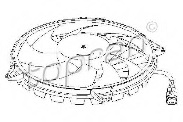TOPRAN 721541 Вентилятор, охлаждение двигателя