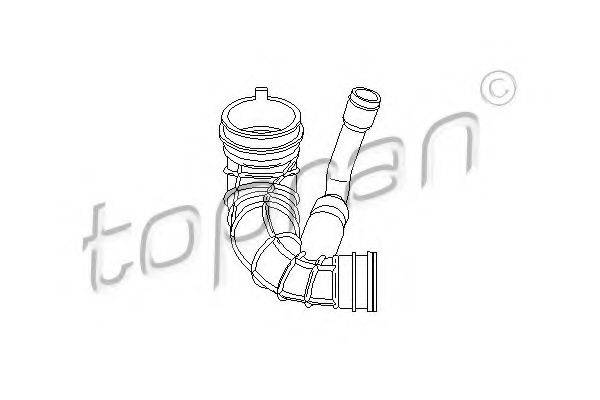 TOPRAN 722082 Рукав воздухозаборника, воздушный фильтр