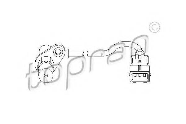 TOPRAN 721674 Датчик частоты вращения, управление двигателем