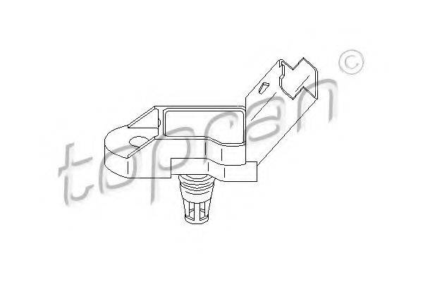 TOPRAN 721621 Датчик, давление во впускном газопроводе
