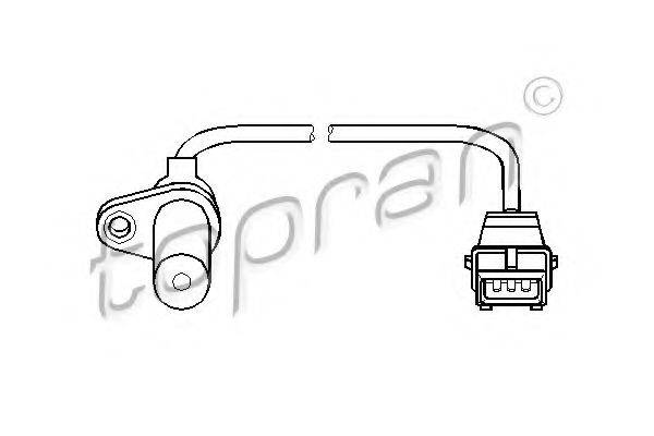 TOPRAN 721687 Датчик частоты вращения, управление двигателем