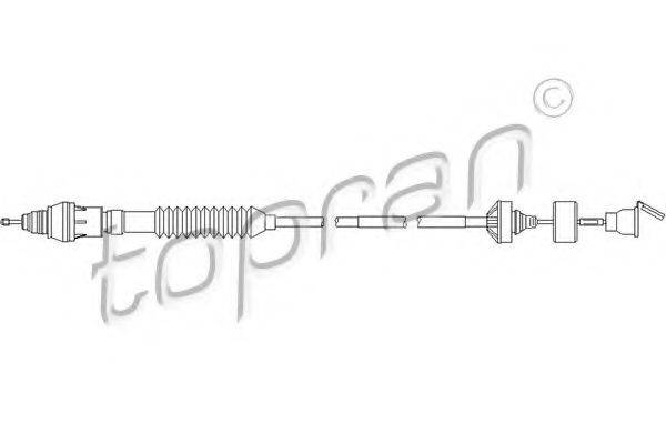 TOPRAN 722354 Трос, управление сцеплением