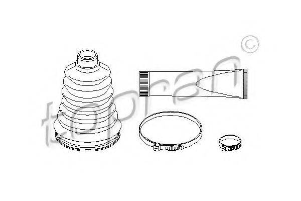 TOPRAN 721196 Комплект пылника, приводной вал
