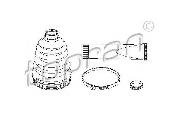 TOPRAN 721197 Комплект пылника, приводной вал