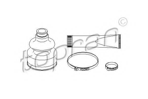 TOPRAN 720284 Комплект пылника, приводной вал