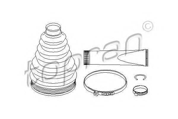 TOPRAN 721201 Комплект пылника, приводной вал