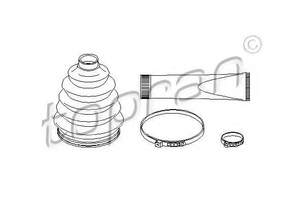 TOPRAN 721162 Комплект пылника, приводной вал