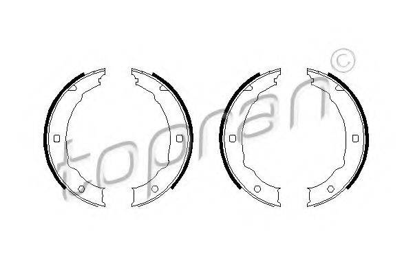 TOPRAN 720353 Комплект тормозных колодок, стояночная тормозная система