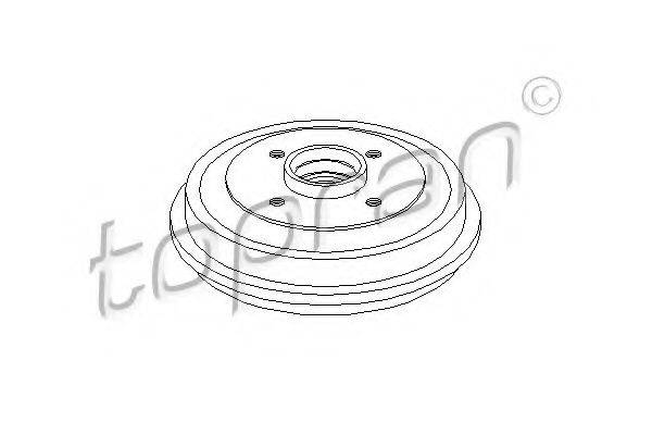 TOPRAN 721193 Тормозной барабан