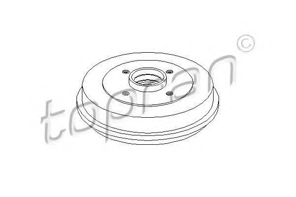 TOPRAN 721216 Тормозной барабан