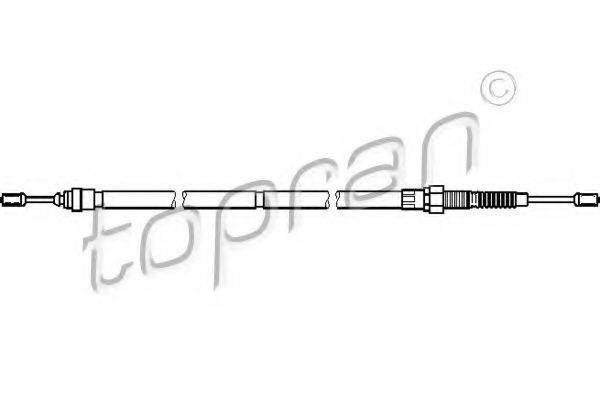 TOPRAN 721643 Трос, стояночная тормозная система