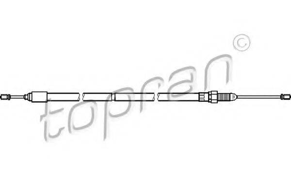 TOPRAN 721644 Трос, стояночная тормозная система