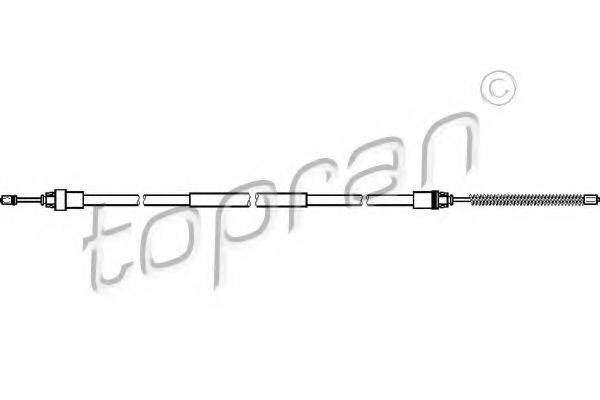 TOPRAN 721657 Трос, стояночная тормозная система