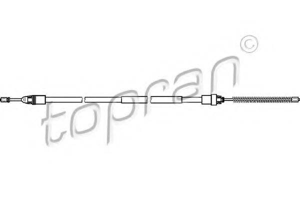 TOPRAN 721660 Трос, стояночная тормозная система