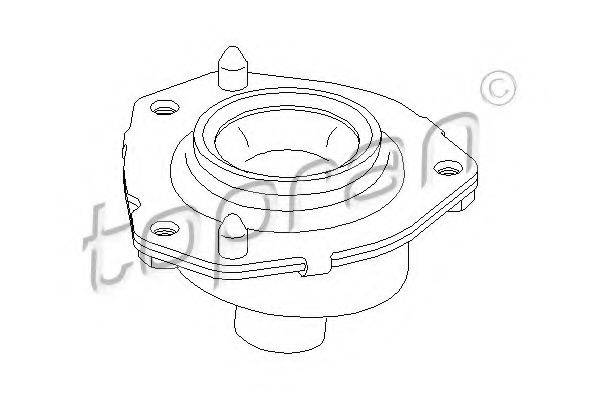 TOPRAN 721072 Опора стойки амортизатора
