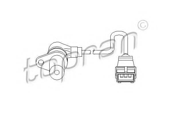 TOPRAN 721692 Датчик частоты вращения, управление двигателем