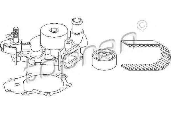 TOPRAN 700679 Водяной насос + комплект зубчатого ремня