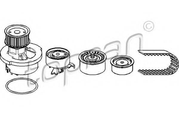 TOPRAN 207897 Водяной насос + комплект зубчатого ремня