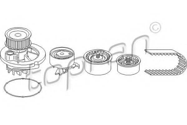 TOPRAN 207902 Водяной насос + комплект зубчатого ремня