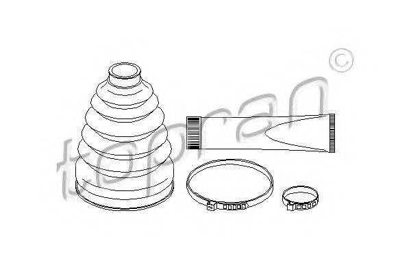 TOPRAN 301237 Комплект пылника, приводной вал