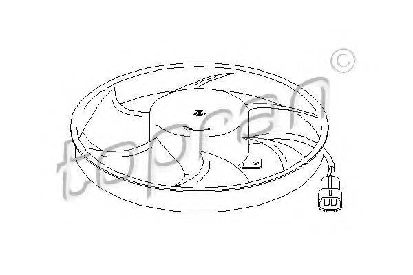 TOPRAN 207916 Вентилятор, охлаждение двигателя