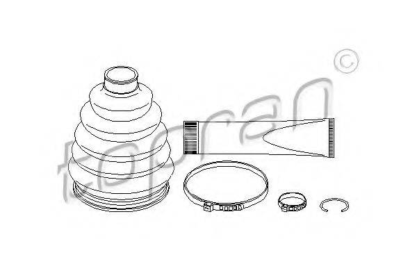 TOPRAN 207927 Комплект пылника, приводной вал