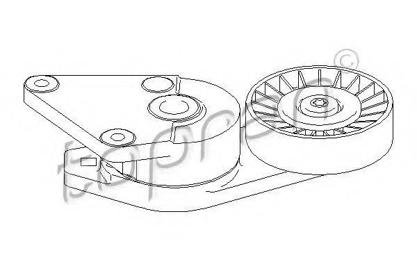TOPRAN 722409 Натяжитель ремня, клиновой зубча