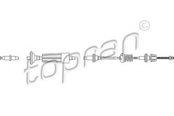 TOPRAN 111892 Трос, управление сцеплением