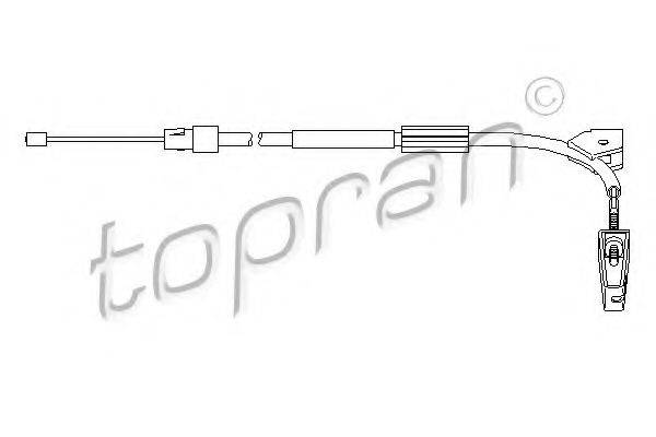 TOPRAN 407781 Трос, стояночная тормозная система