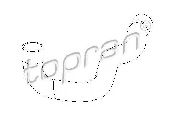 TOPRAN 407861 Трубка нагнетаемого воздуха
