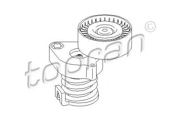TOPRAN 407857 Натяжитель ремня, клиновой зубча