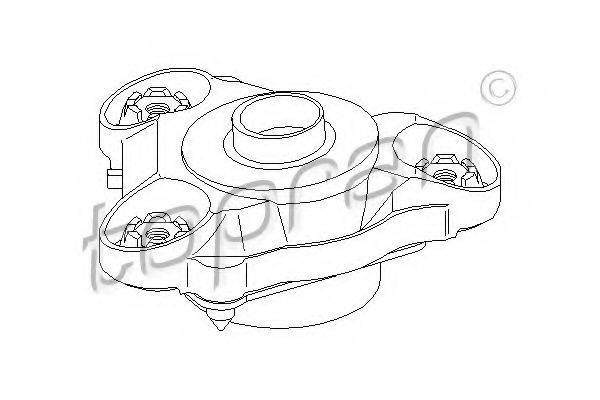 TOPRAN 722814 Опора стойки амортизатора