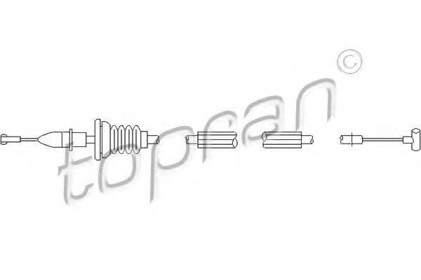 TOPRAN 113430 Трос, замок двери