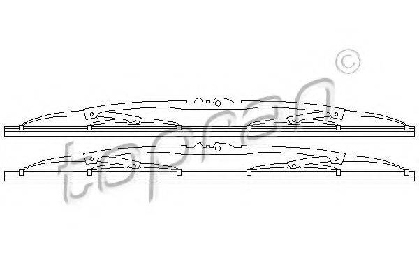 TOPRAN 102543 Щетка стеклоочистителя