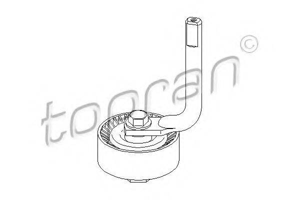 TOPRAN 501501 Натяжной ролик, поликлиновой  ремень