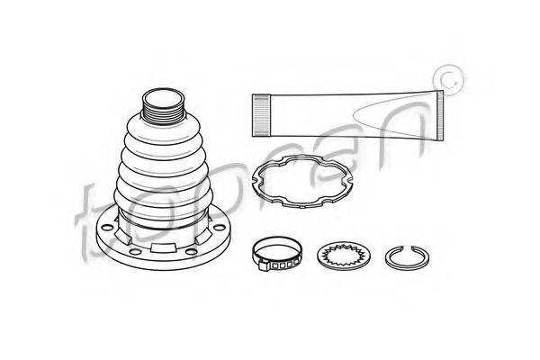 TOPRAN 111781 Комплект пылника, приводной вал