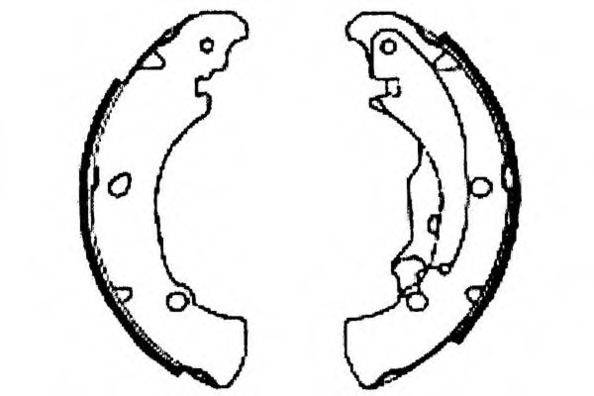E.T.F. 090539 Комплект тормозных колодок