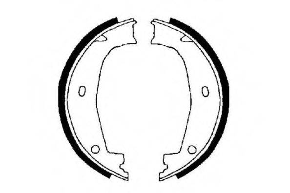 E.T.F. 090559 Комплект тормозных колодок, стояночная тормозная система