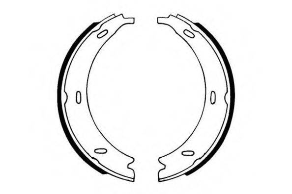 E.T.F. 090561 Комплект тормозных колодок, стояночная тормозная система