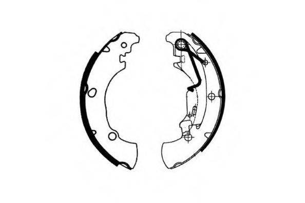 E.T.F. 090608 Комплект тормозных колодок