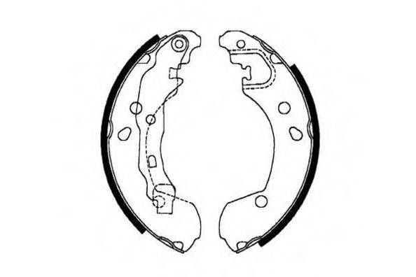 E.T.F. 090617 Комплект тормозных колодок