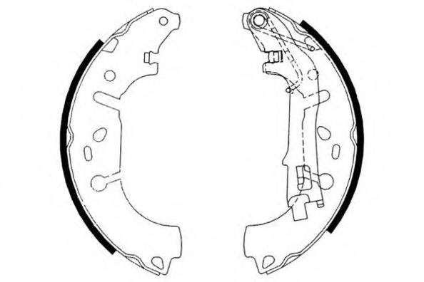 E.T.F. 090646 Комплект тормозных колодок