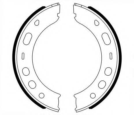 E.T.F. 090718 Комплект тормозных колодок; Комплект тормозных колодок, стояночная тормозная система