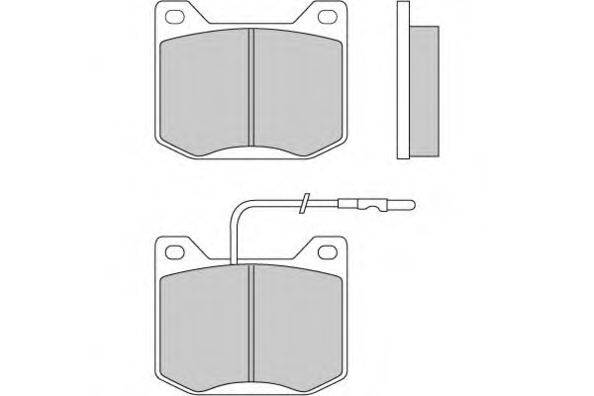 E.T.F. 120014 Комплект тормозных колодок, дисковый тормоз